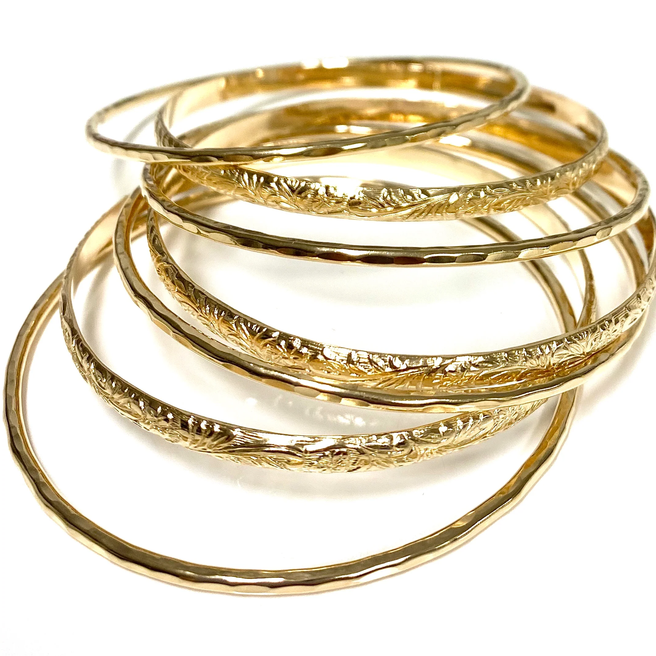 ATHENA bangles set - 4mm heirloom bangles (B457) - Mitchell's Manufacturing Jewel