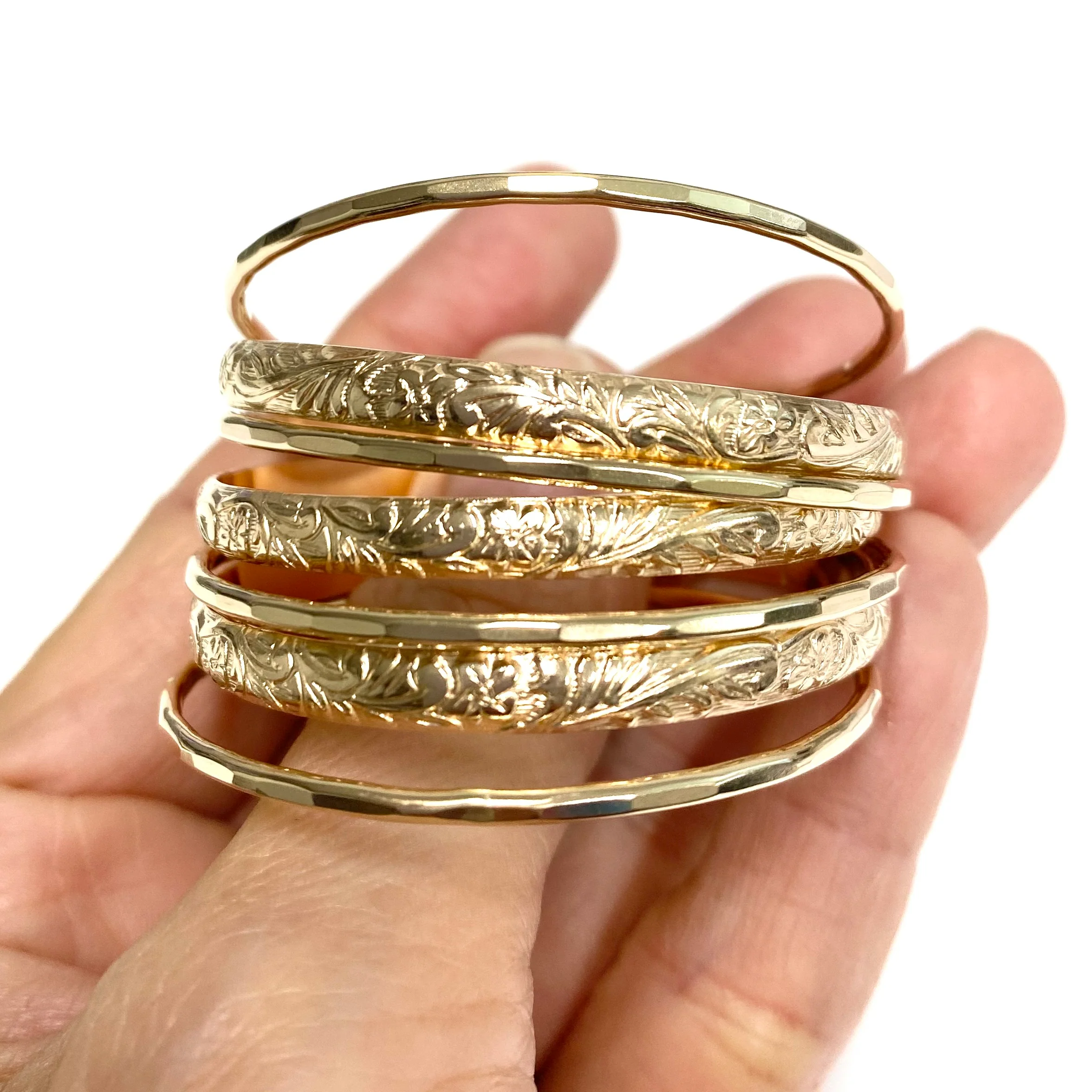 Baby ATHENA Bangles set - 4mm (B548) - Mitchell's Manufacturing Jewel