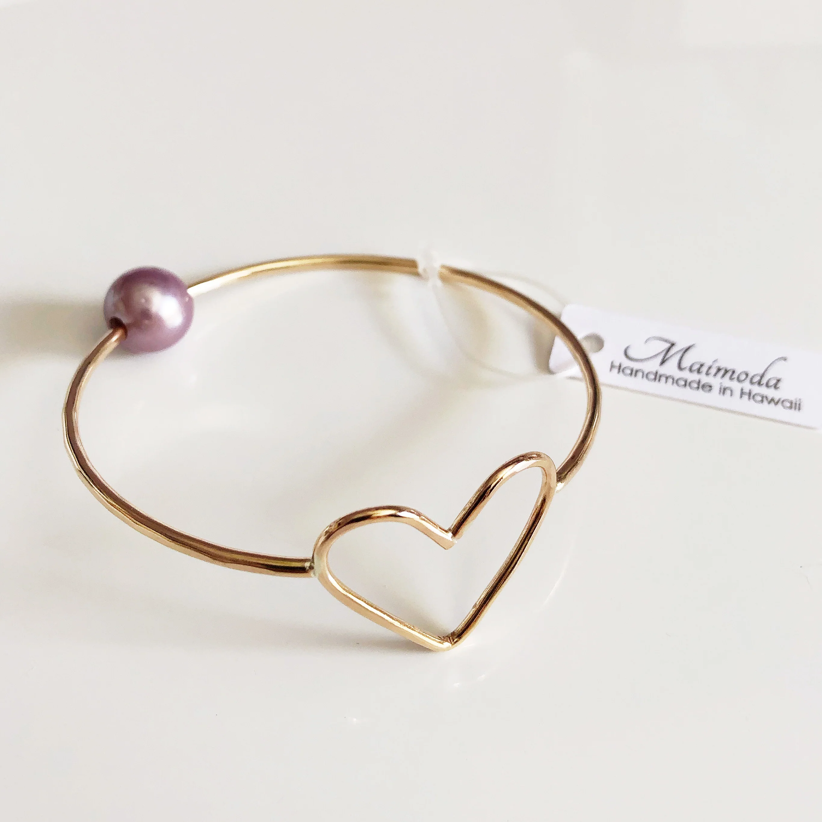 Bangle EDEN - lavender pearl (B422) - Mitchell's Manufacturing Jewel