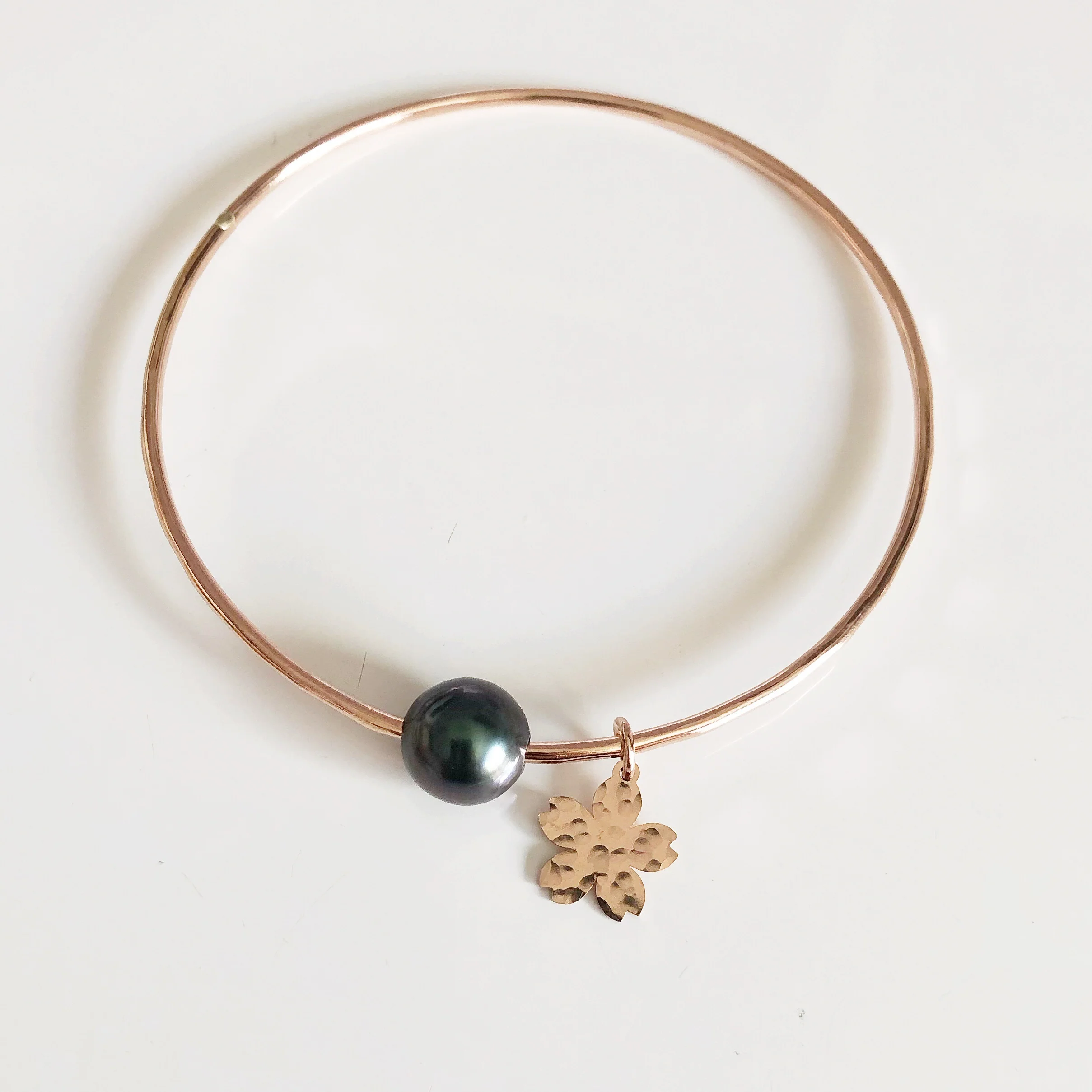 Bangle SAKURA - Tahitian pearl (B412) - Mitchell's Manufacturing Jewel