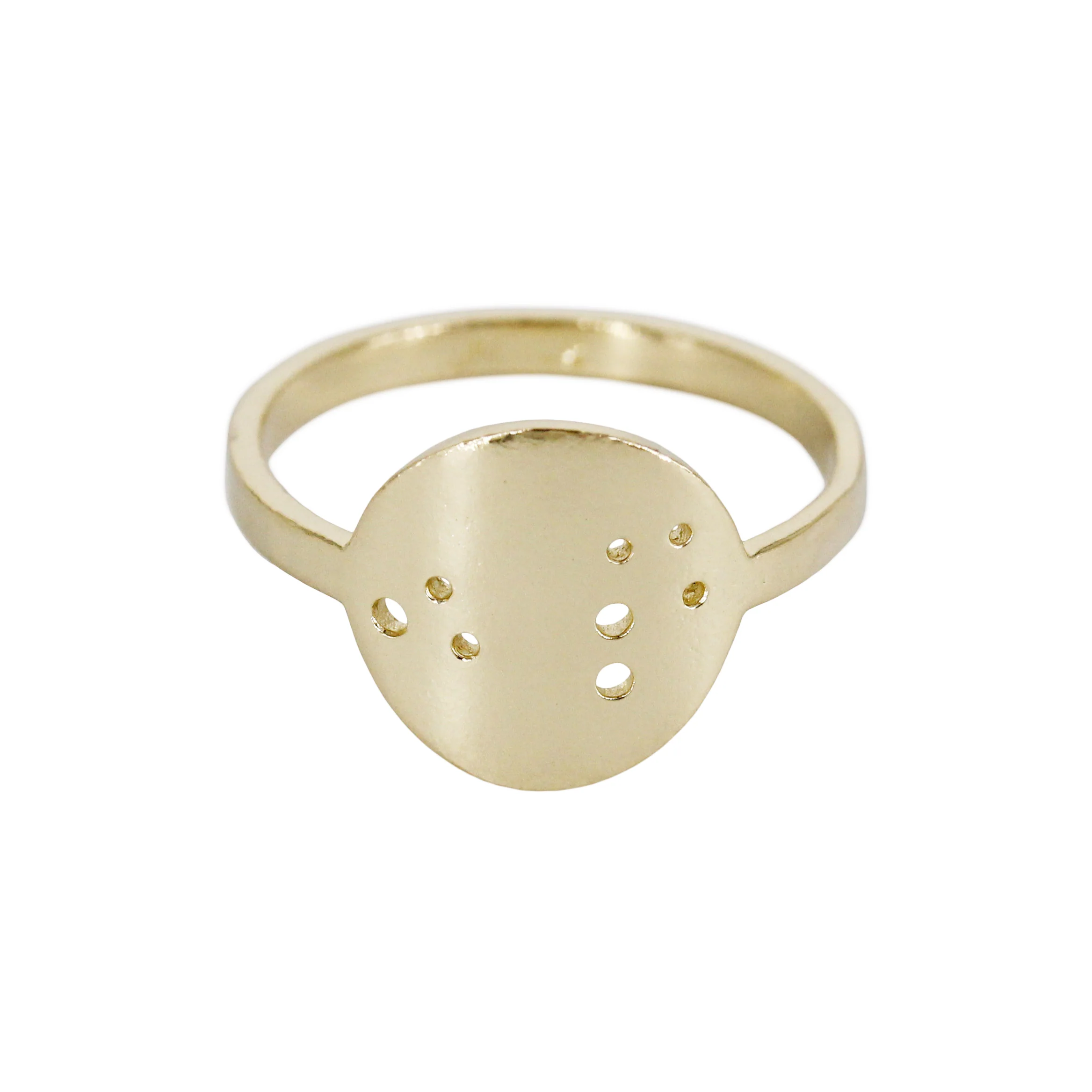 Written in the Stars: 14k Gold & Silver Zodiac Constellation Rings - Mitchell's Manufacturing Jewel