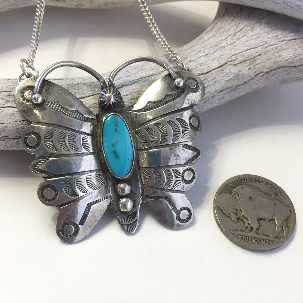 Vintage Butterfly Necklace - Mitchell's Manufacturing Jewel