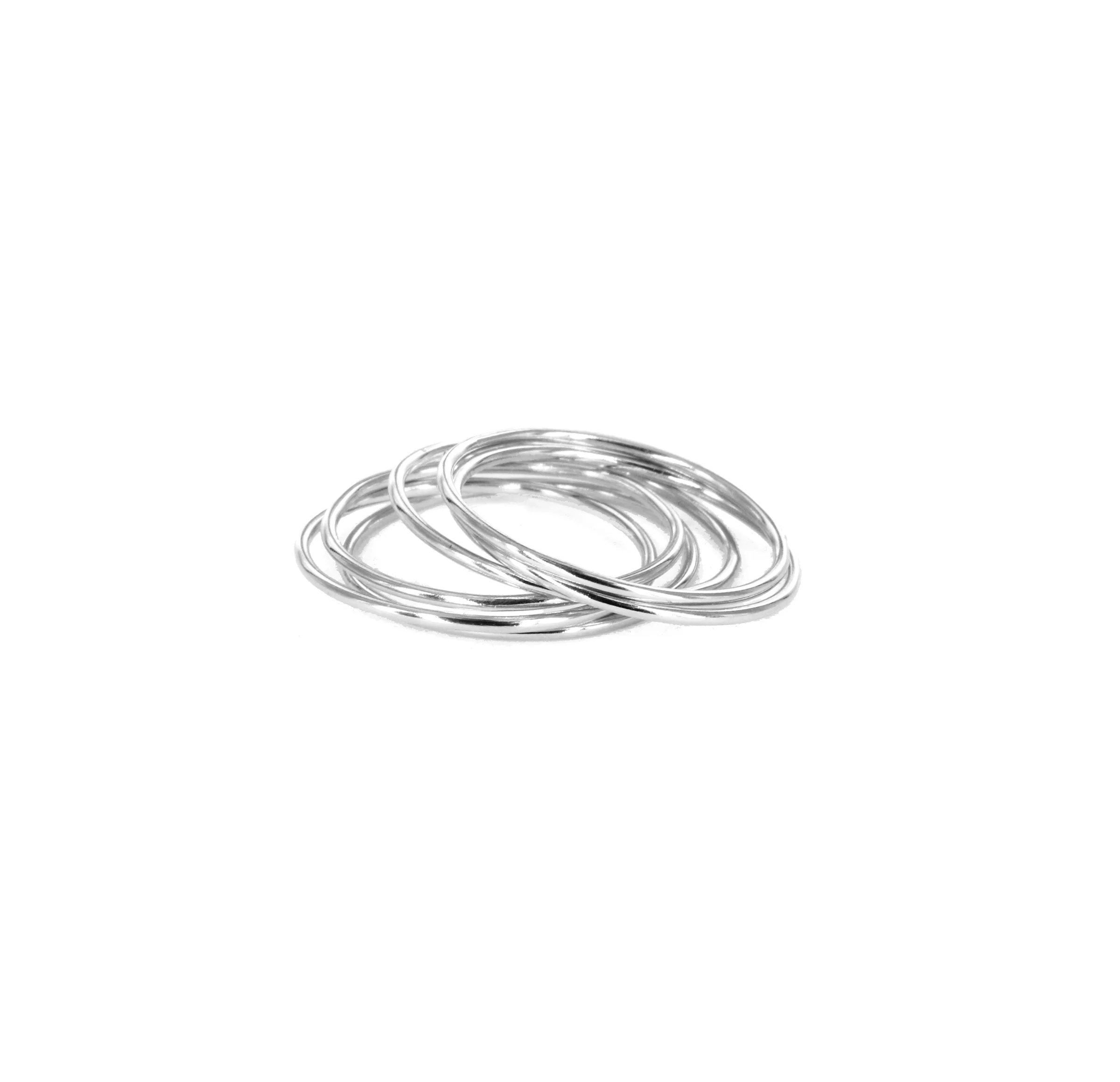 Forget Me Not Stacking Rings | Handmade 14k Gold & Silver Bands - Mitchell's Manufacturing Jewel