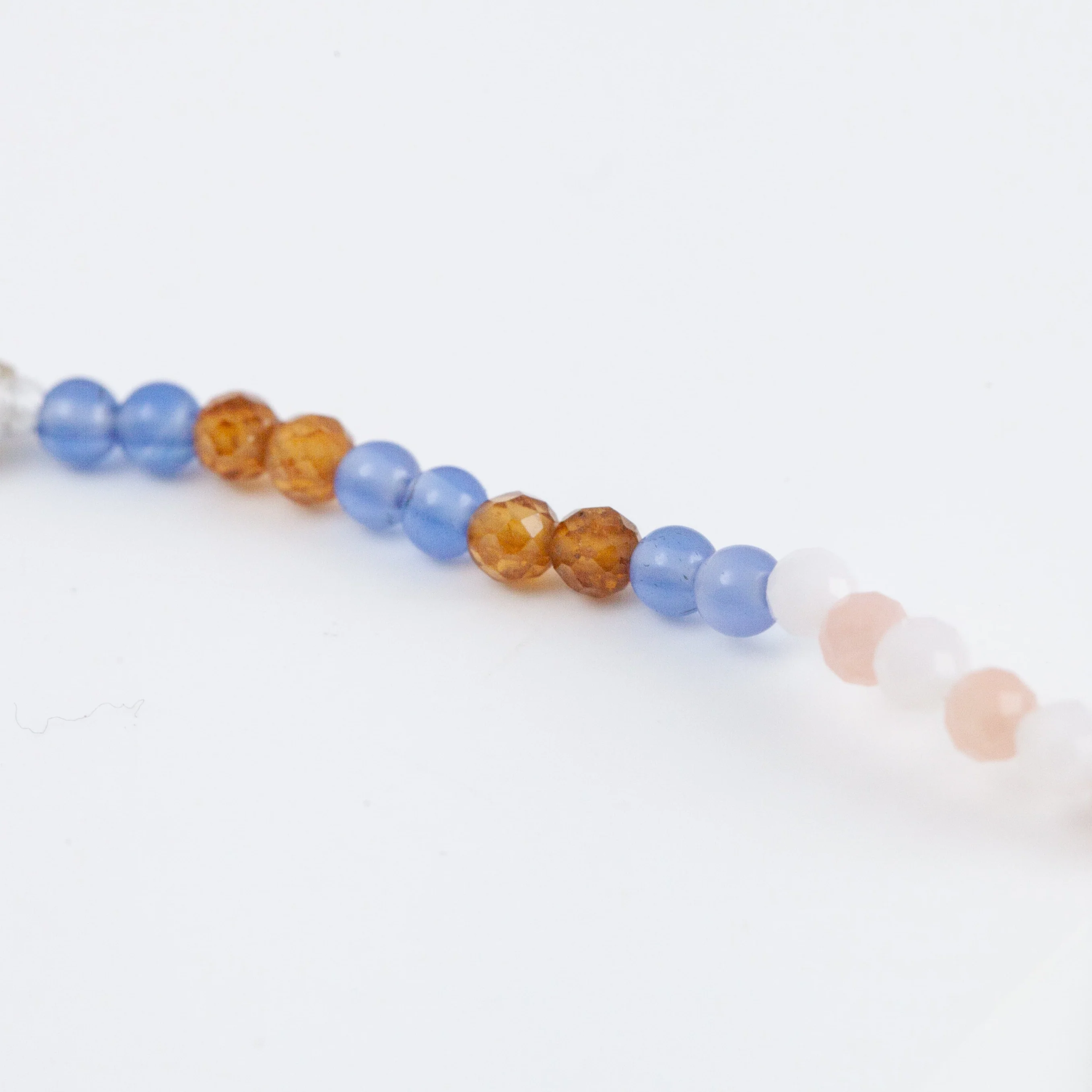 Lip smiley charm colorful gemstones beads bracelet - Mitchell's Manufacturing Jewel