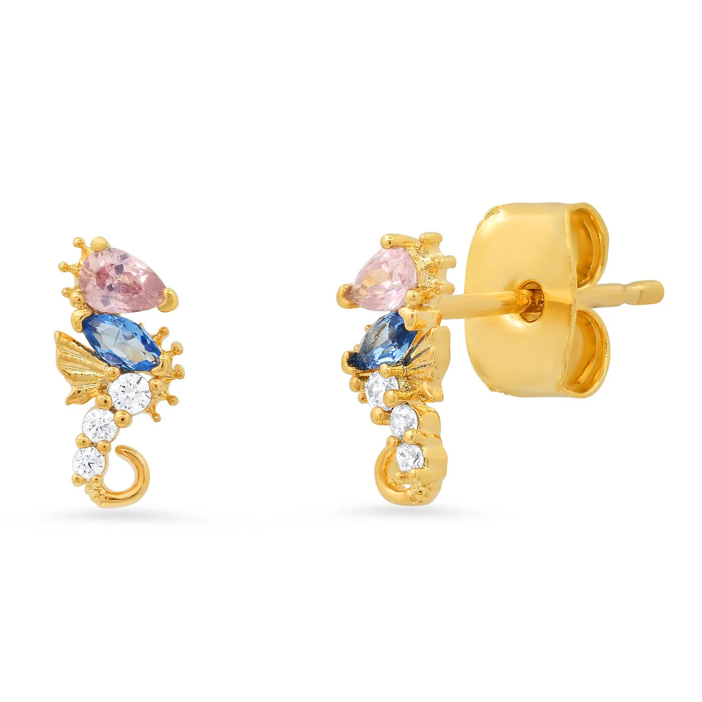 Whimscical Sea Horse Studs - Mitchell's Manufacturing Jewel