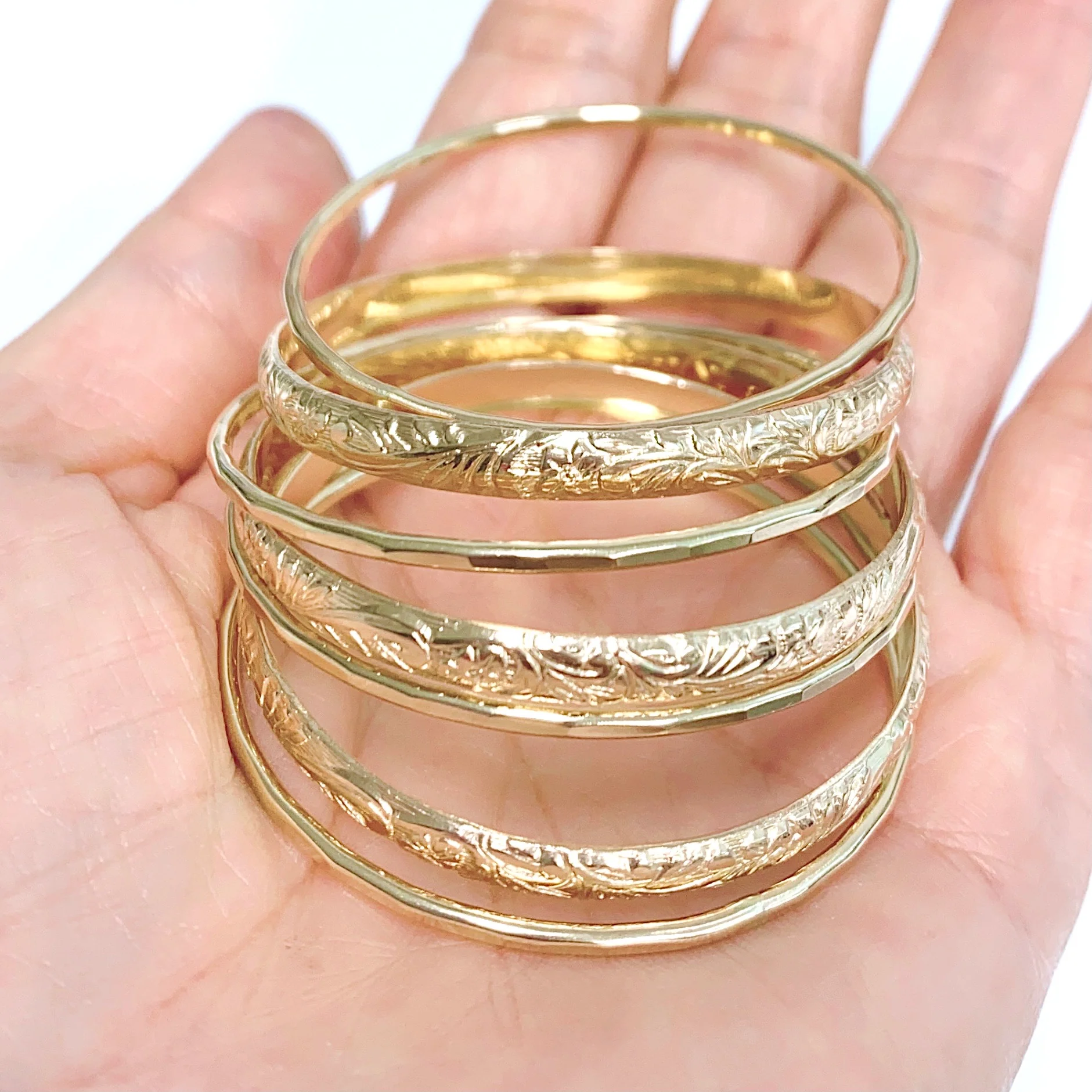 Baby ATHENA Bangles set - 4mm (B548) - Mitchell's Manufacturing Jewel