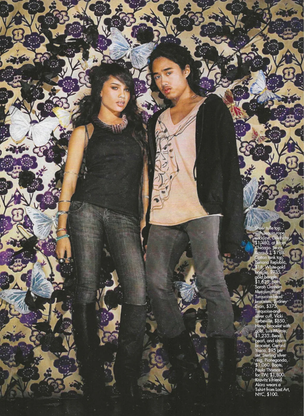 March 2007ELLE MagazineZoe Kravitz - Mitchell's Manufacturing Jewel