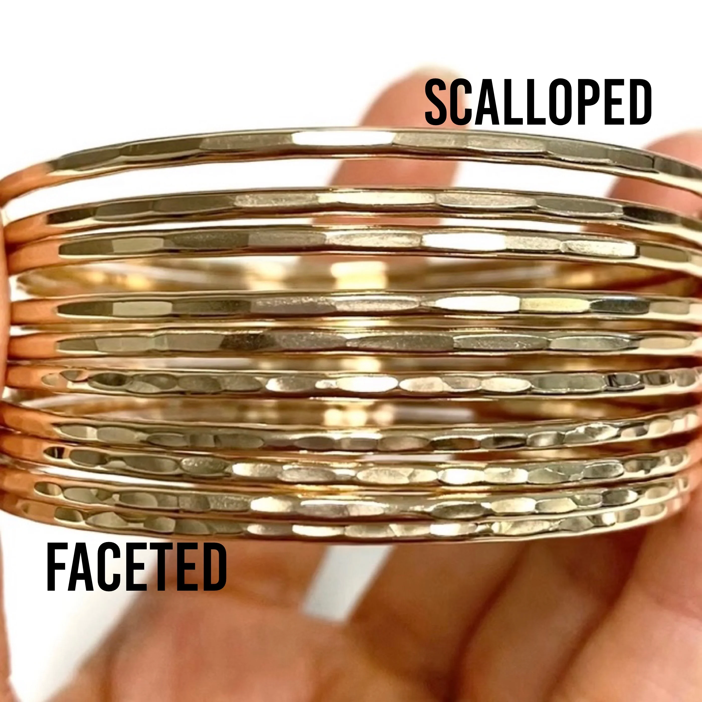 Monstera bangle - pink Edison pearl (B533) - Mitchell's Manufacturing Jewel