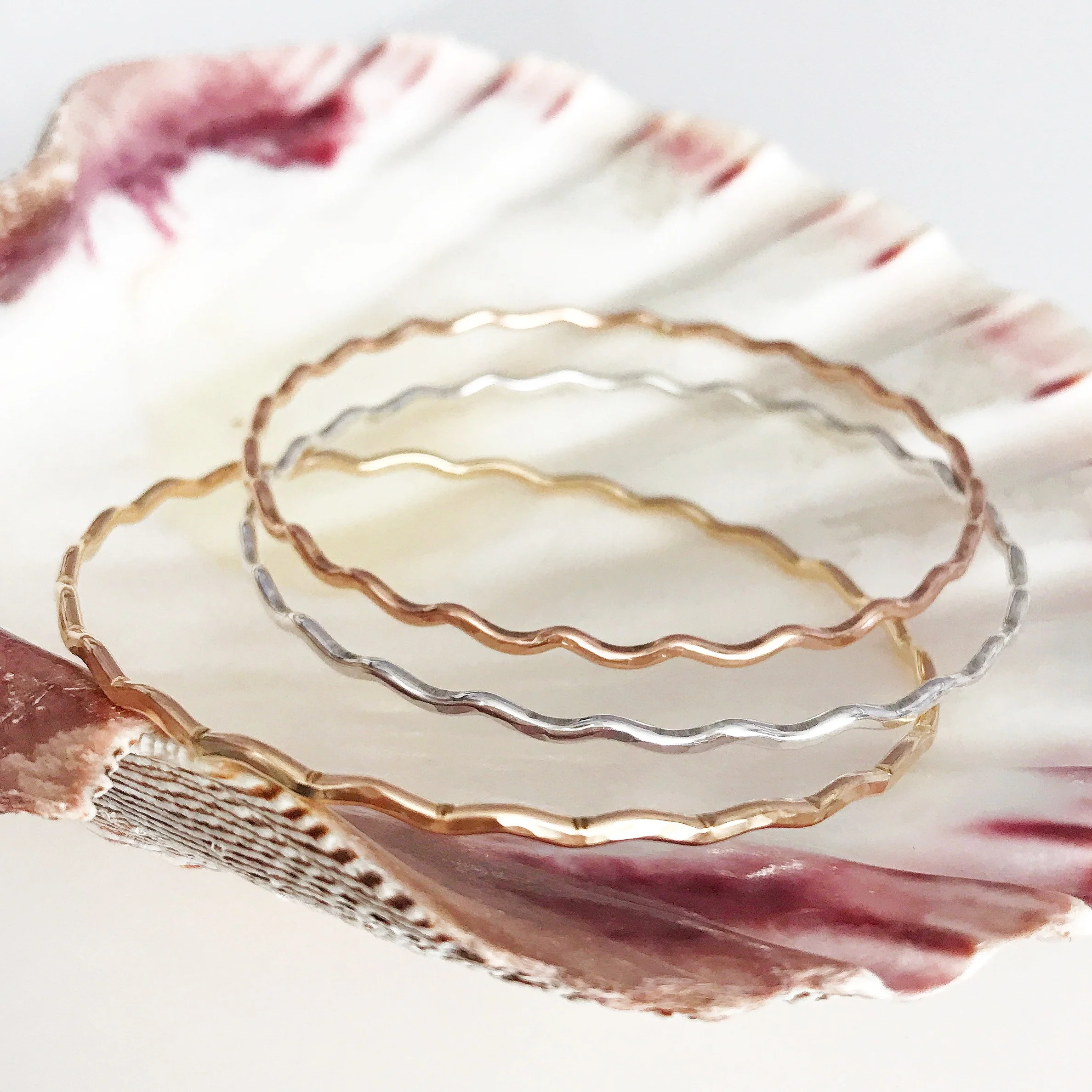 Bangles UNAHI - mix metals (B334) - Mitchell's Manufacturing Jewel