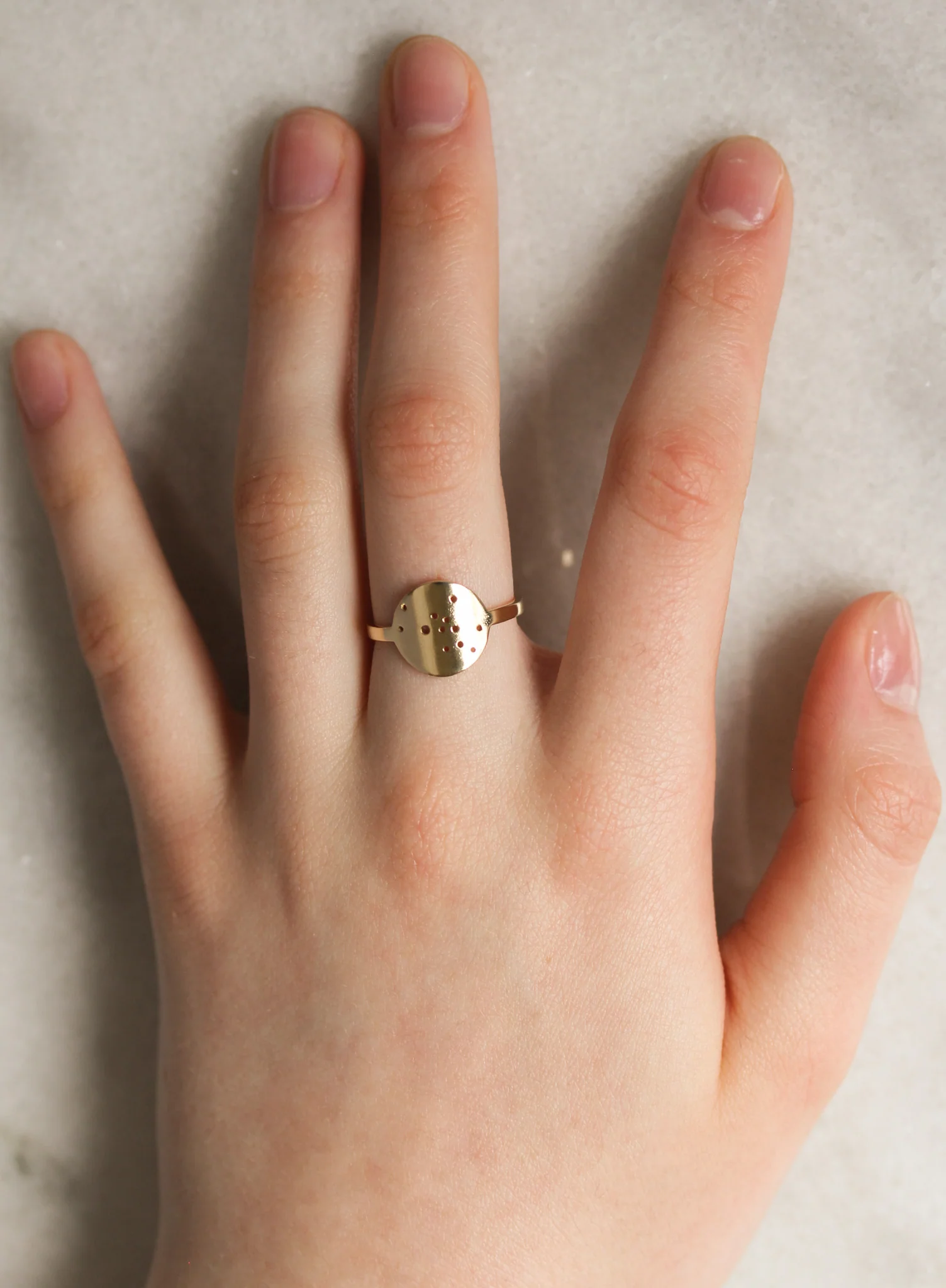 Written in the Stars: 14k Gold & Silver Zodiac Constellation Rings - Mitchell's Manufacturing Jewel