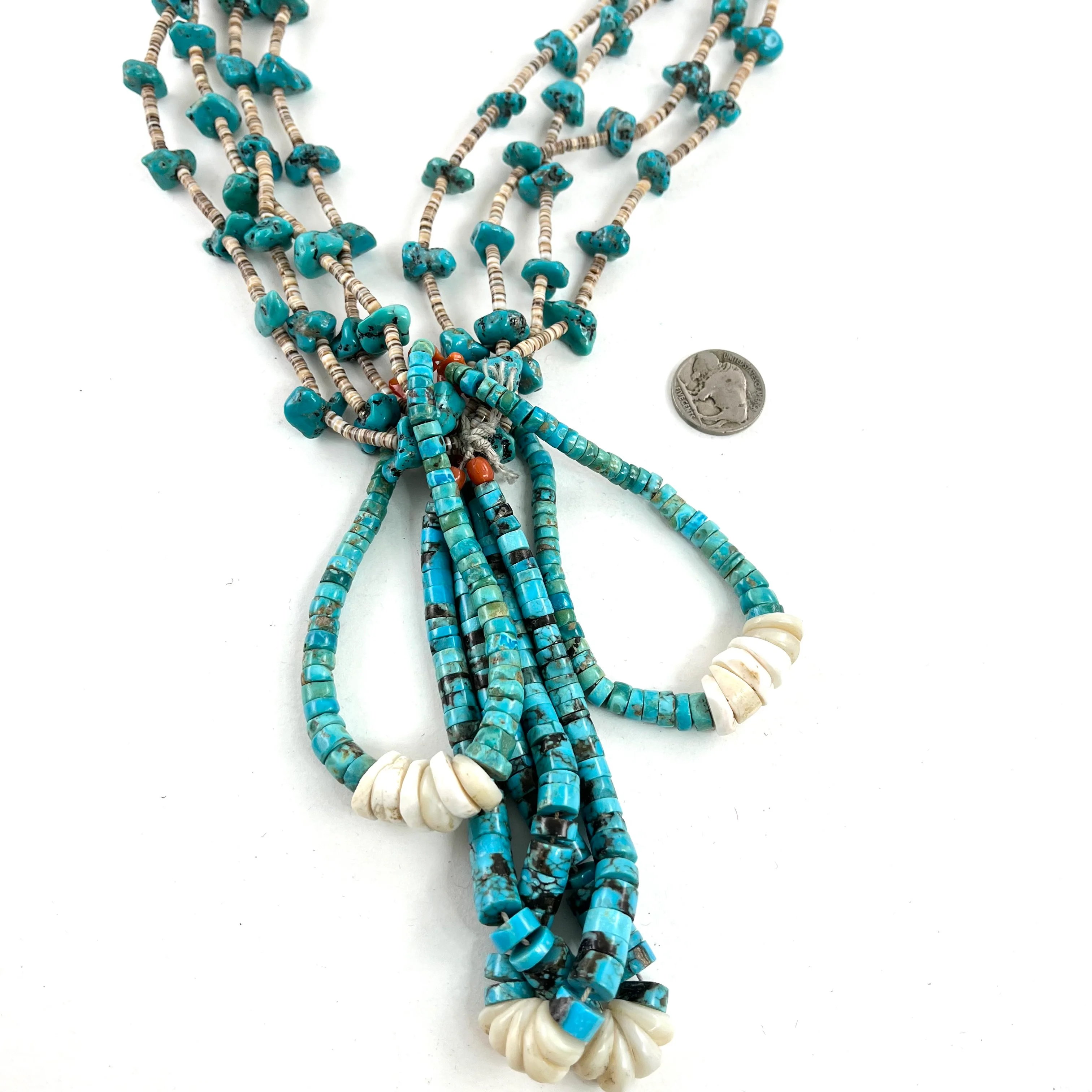 Vintage Four Strand With Double Jacla - Mitchell's Manufacturing Jewel