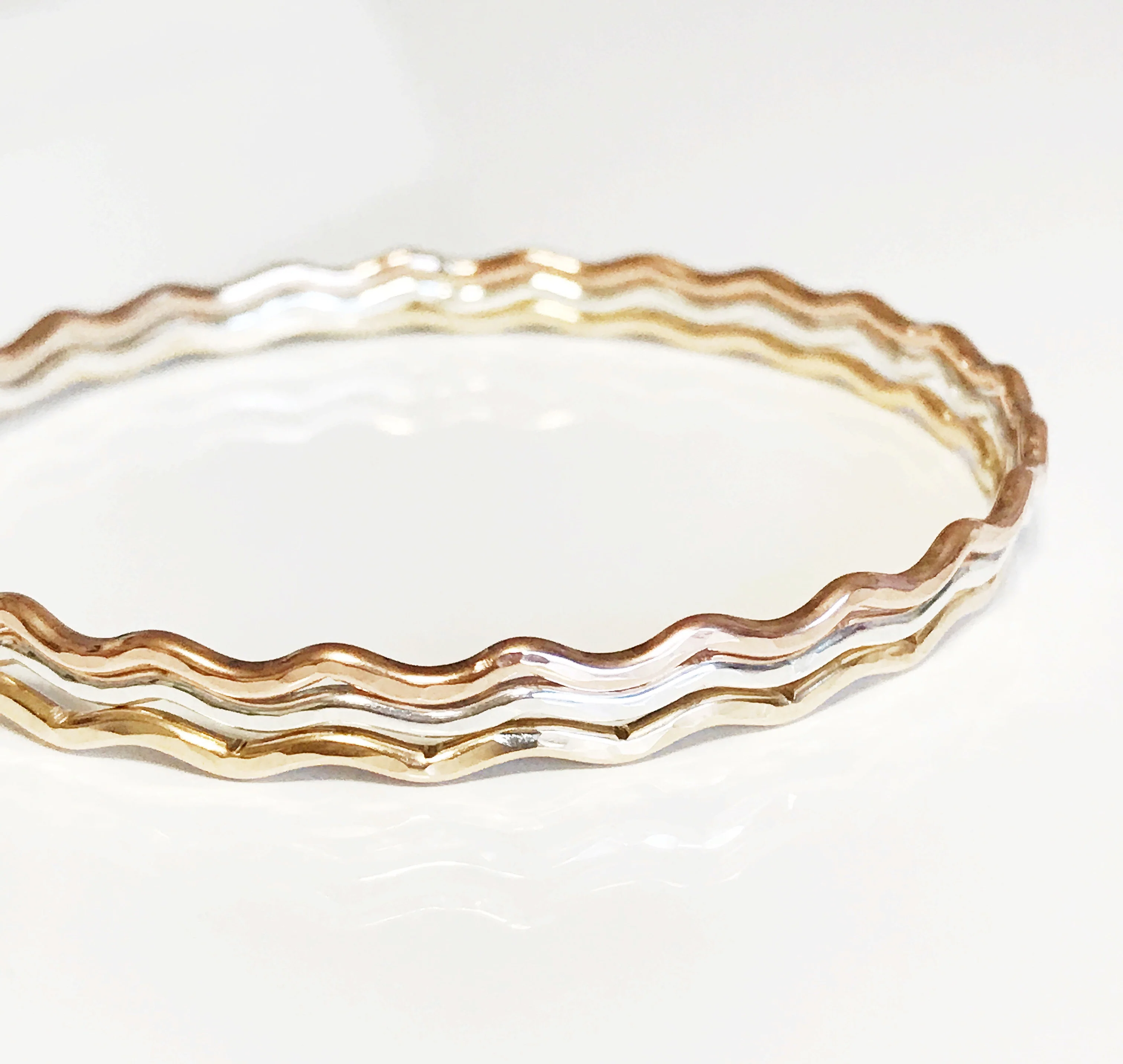 Bangles UNAHI - mix metals (B334) - Mitchell's Manufacturing Jewel