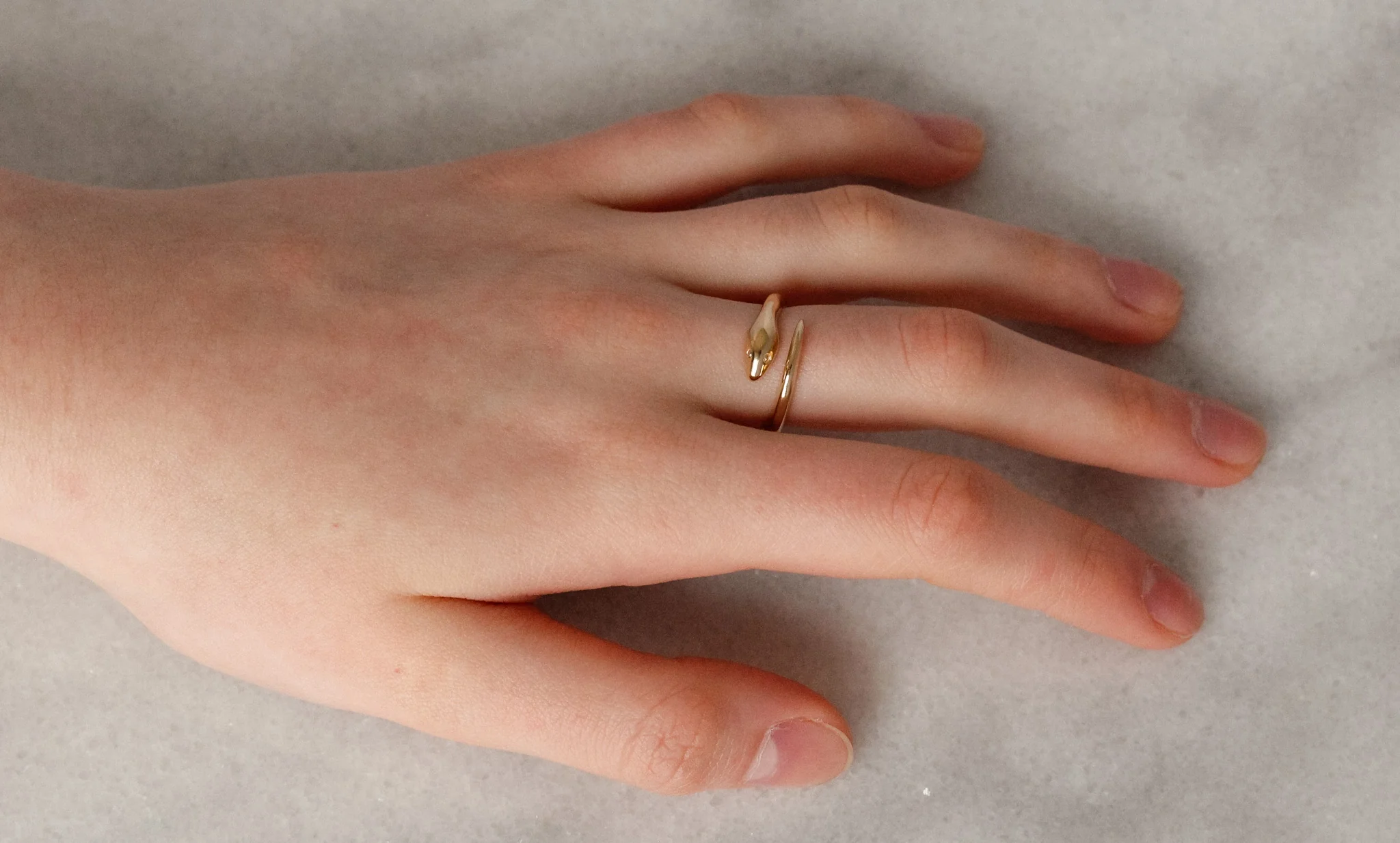 Snake Wrap Ring 14k Yellow Gold - Mitchell's Manufacturing Jewel