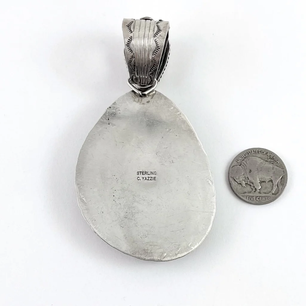 Purple Spiny Oyster PendantBy Charlene Yazzie - Mitchell's Manufacturing Jewel