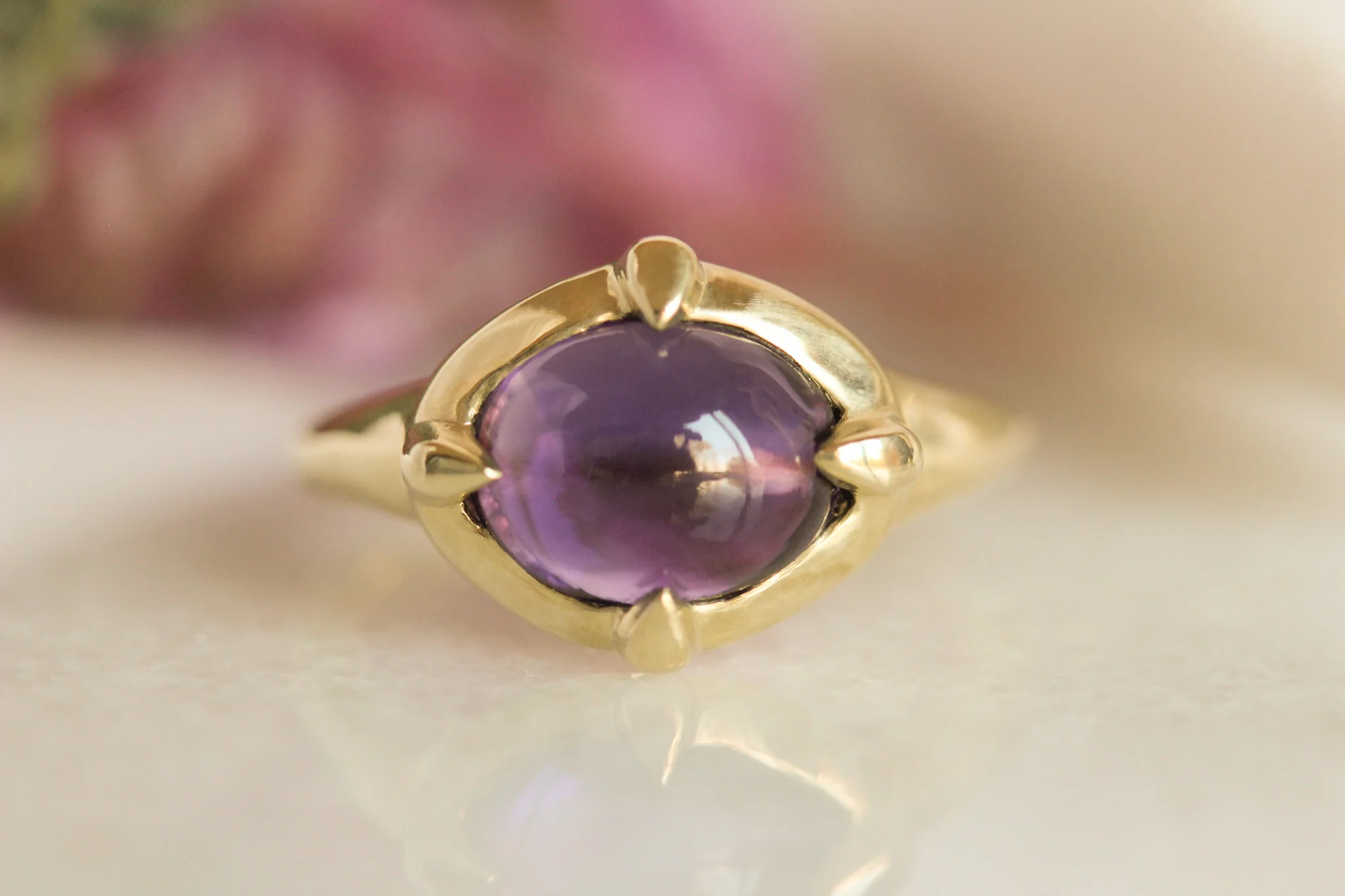 The Amethyst Sovereign: A 14k Gold & Violet Heirloom - Mitchell's Manufacturing Jewel