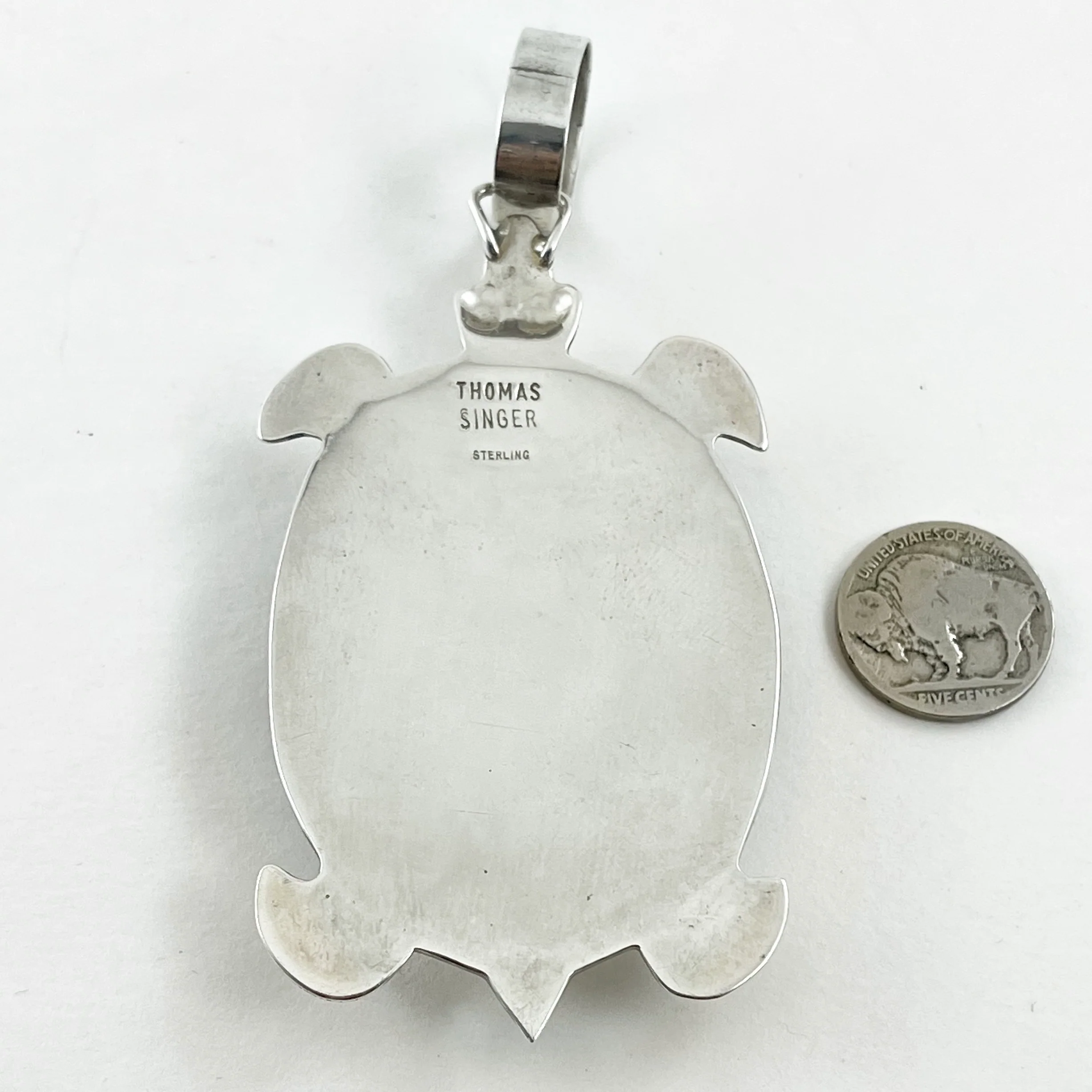 Large Turtle PendantBy Tommy Singer - Mitchell's Manufacturing Jewel