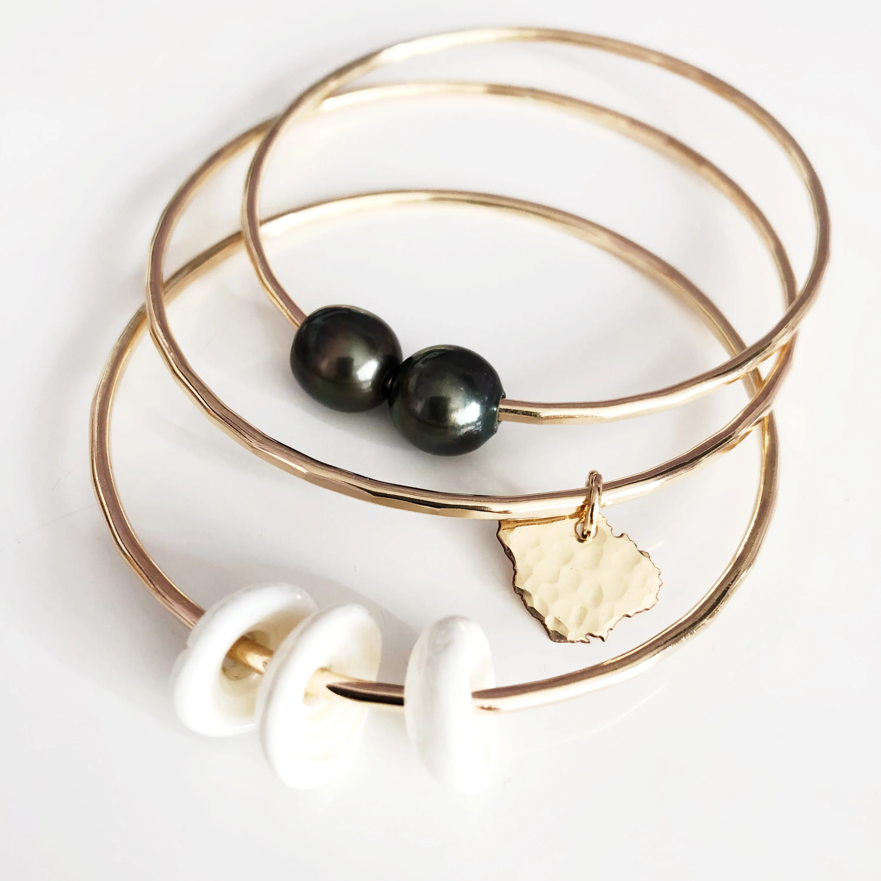 Kauai charm bangle (B372) - Mitchell's Manufacturing Jewel