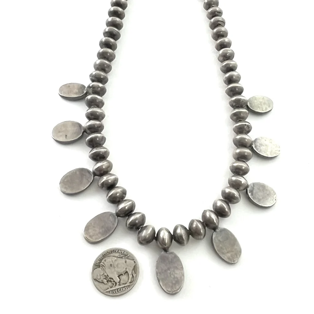 Nine Stone Blue Gem Necklace - Mitchell's Manufacturing Jewel