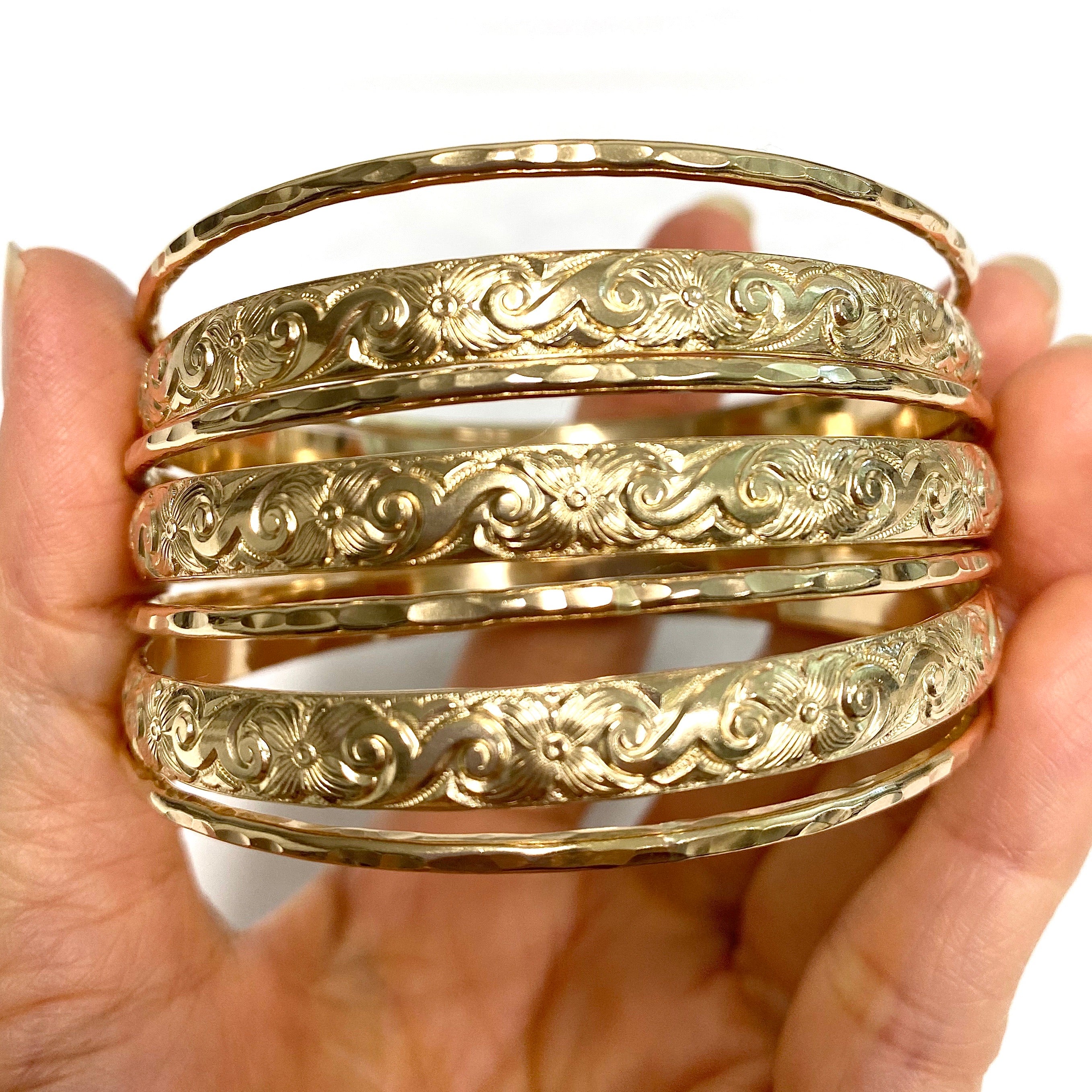 ATHENA bangle set - 6mm bangles (B484) - Mitchell's Manufacturing Jewel