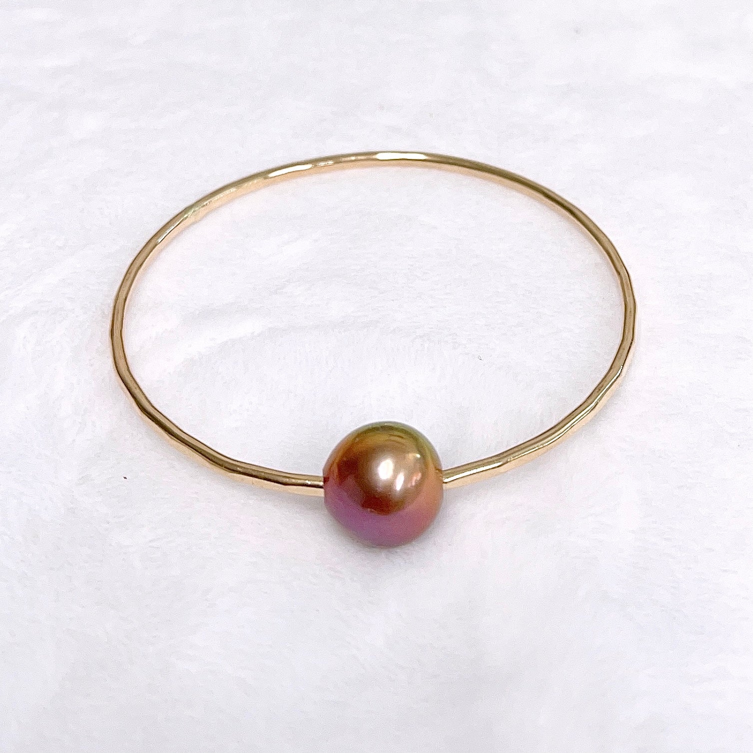 Bangle MIKA - fireball Edison pearl (B554) - Mitchell's Manufacturing Jewel