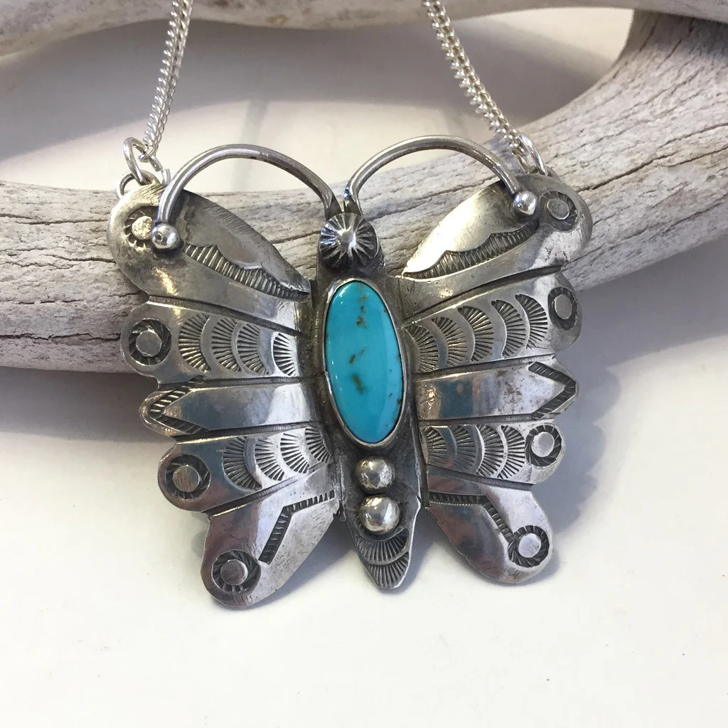 Vintage Butterfly Necklace - Mitchell's Manufacturing Jewel