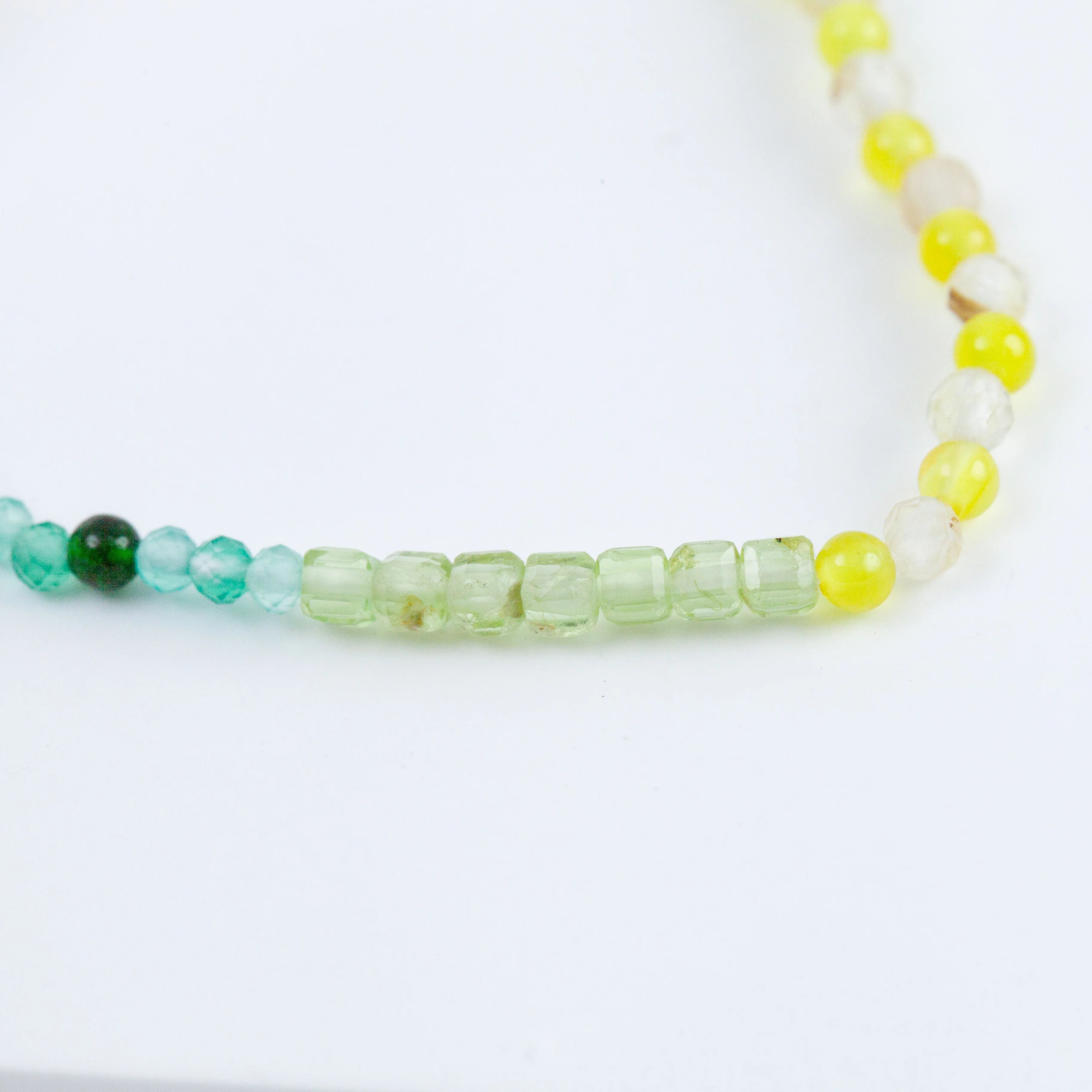 Lip smiley charm colorful gemstones beads bracelet - Mitchell's Manufacturing Jewel