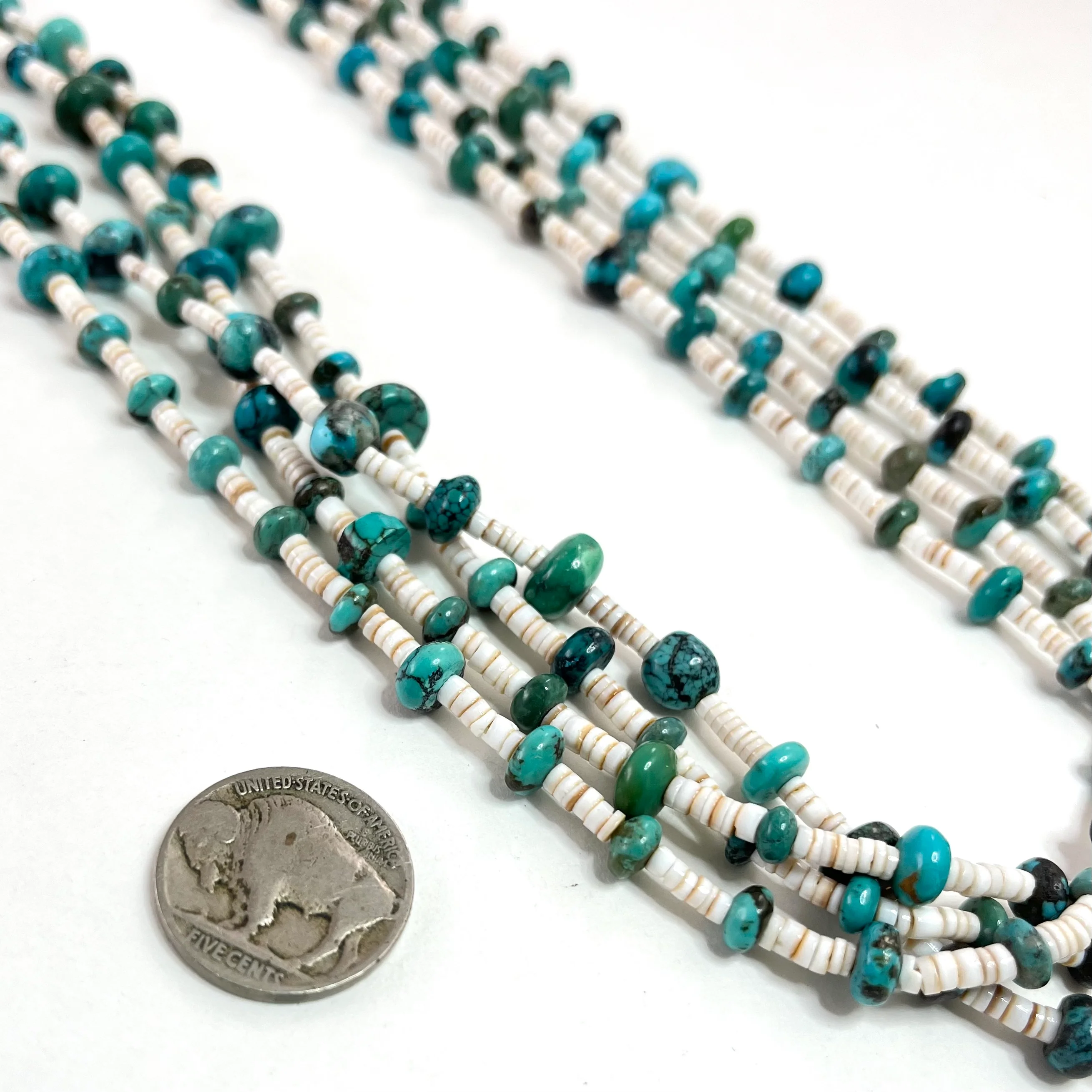 Four Strand Turquoise With Heishi - Mitchell's Manufacturing Jewel